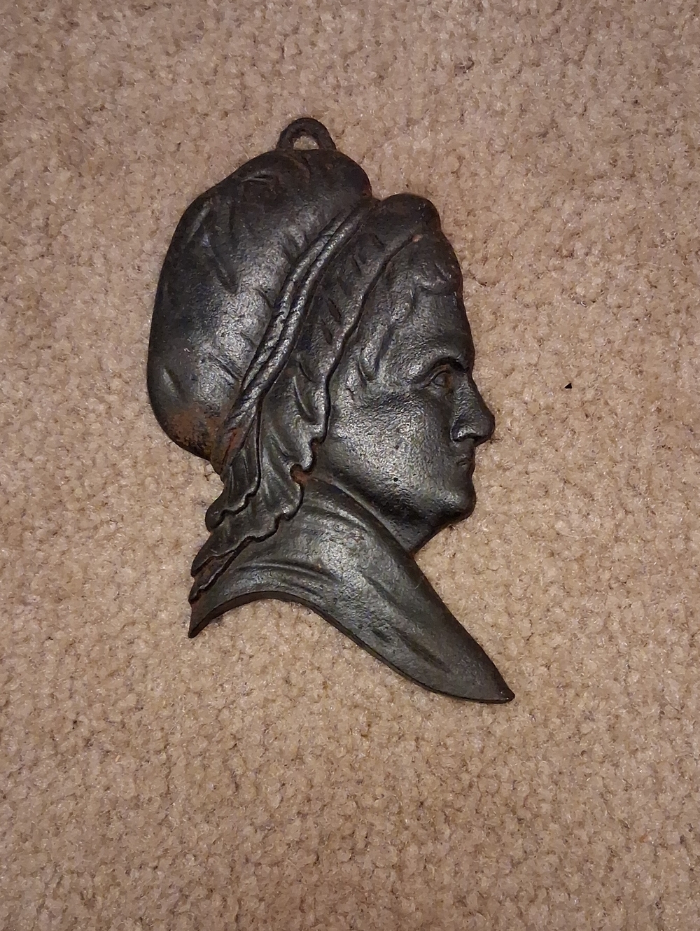 Cast Iron Wall Profile Sculpture